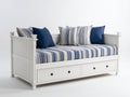 Divano letto - Legno-Tessuto - 210 x 100 x 105 cm - Bianco - Stile classico