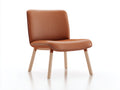 Sedia da pranzo - Similpelle - Legno - 62 x 58 x 77 cm - Cognac-Naturale - Stile contemporaneo